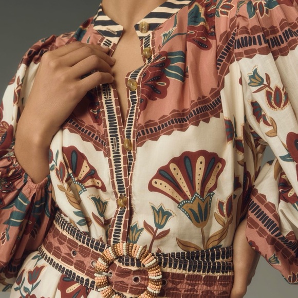 Farm Rio Riad Belted Mini Dress - NWT - Picture 3 of 5